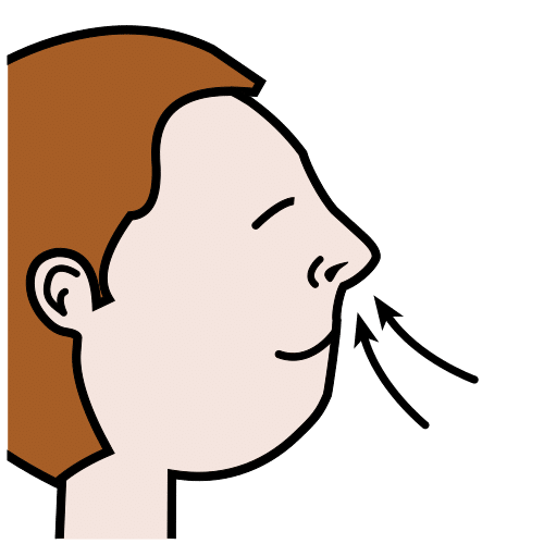 Pictogramme respiration calme