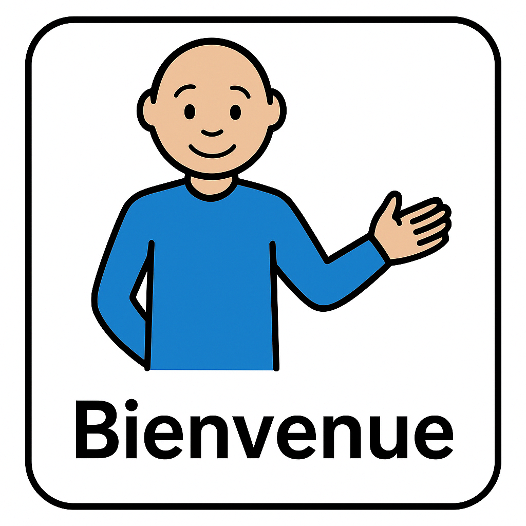 Pictogramme de bienvenue