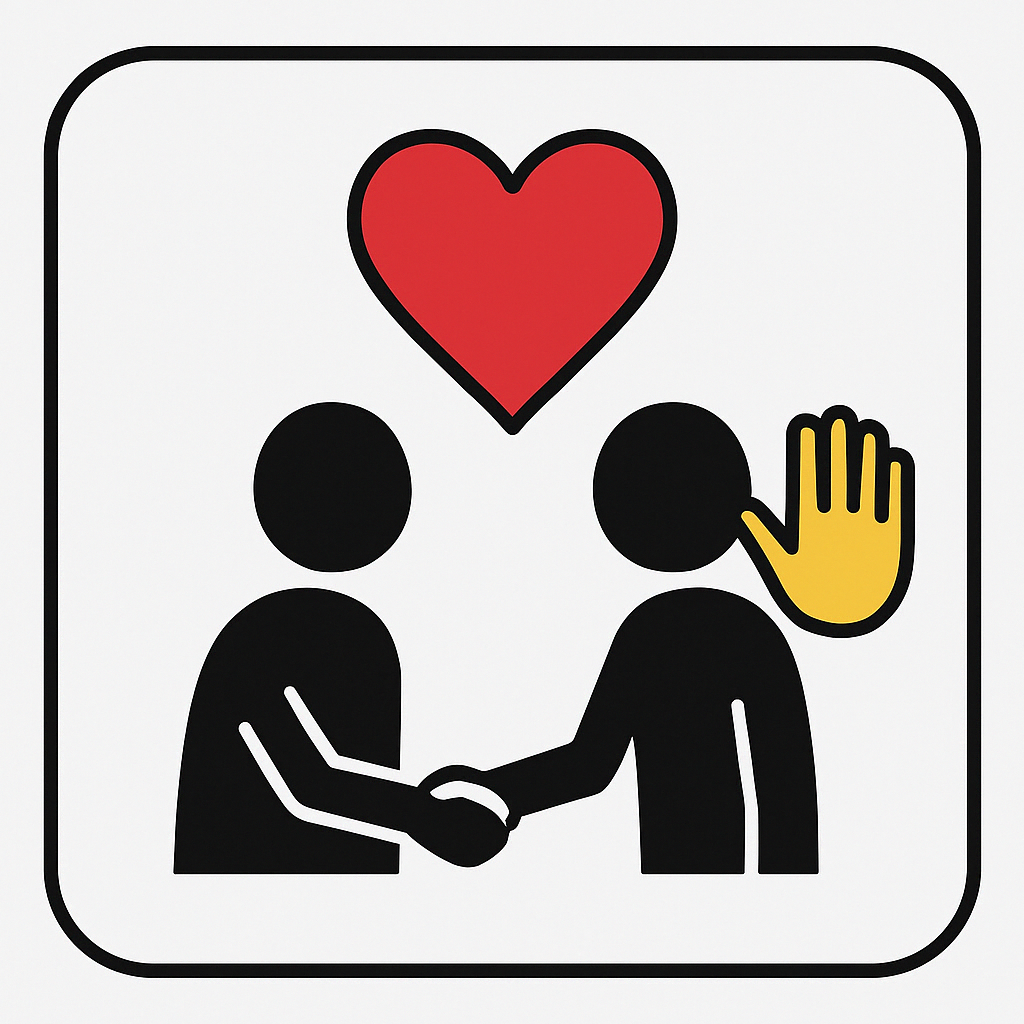 Pictogramme du respect et de la bienveillance